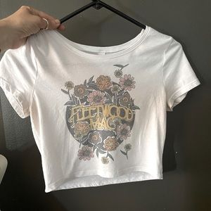 Extra small- small Fleetwood Mac flowers crop top.